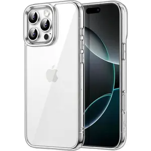 JETech Case for iPhone 16 Pro Max 6.9-Inch, Non-Yellowing Shockproof Phone Bumper Cover, Anti-Scratch Clear Back (Clear)