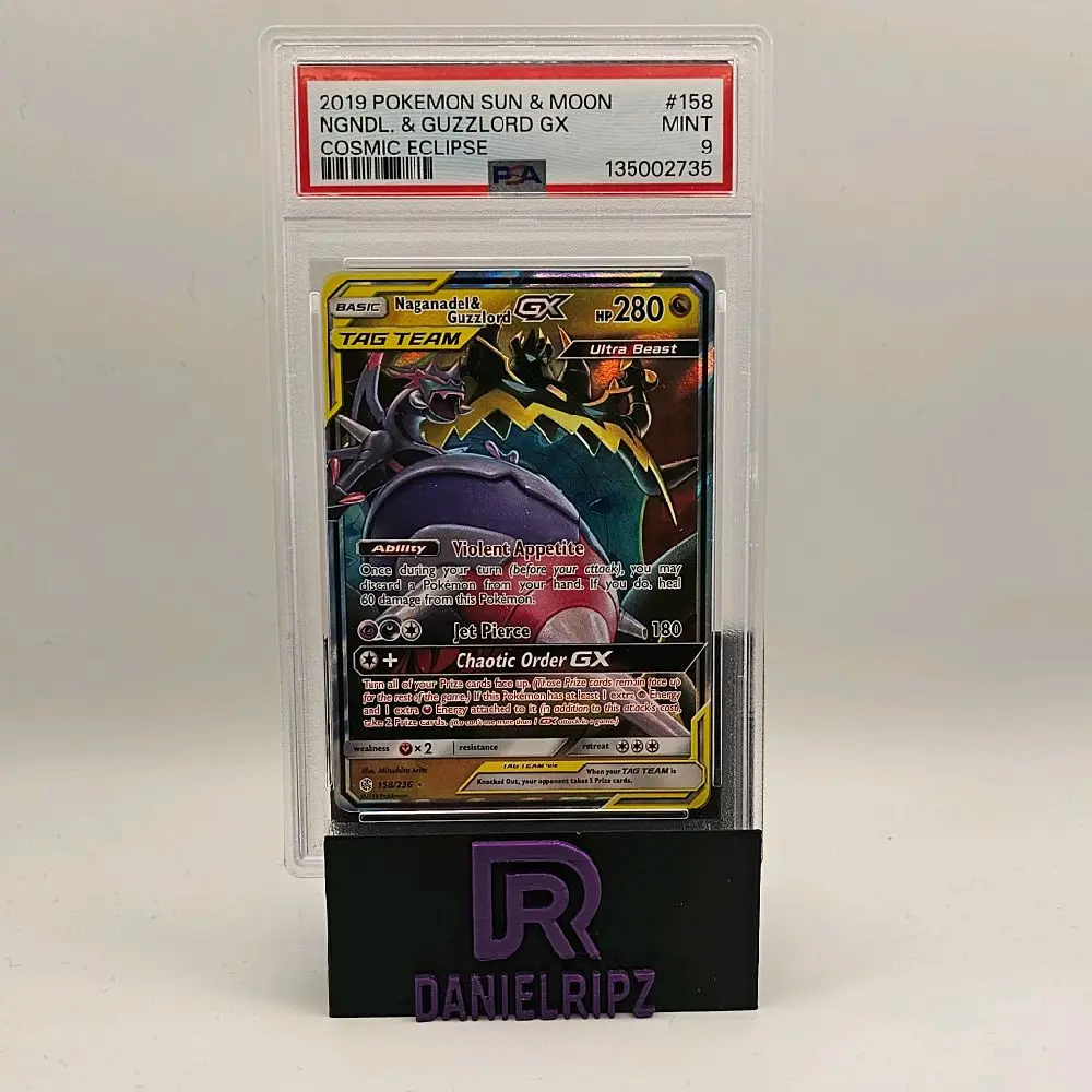 Pokemon - Naganadel & Guzzlord GX TAG TEAM - 158/236 PSA 9