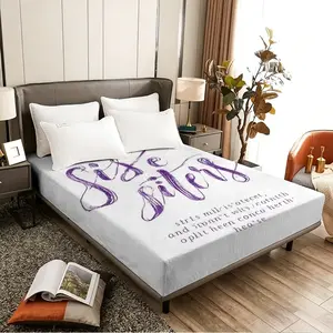 Purple English font design art foam mattress, suitable for bedrooms, rental apartments, student dormitories, a must-have for sleep.