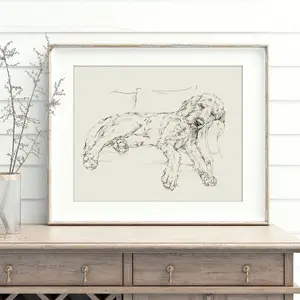 Goldendoodle Fine Art Print, Pet Lover Gift, Dog Wall Decor, Nursery Decor, Room Decor, Unframed