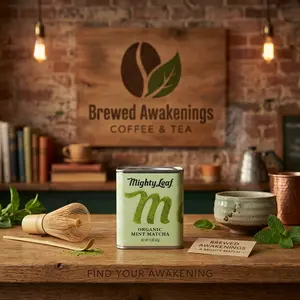 Organic Mint Matcha Green Tea Powder — Unsweetened, 1.5oz Tin