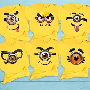 [FREESHIP] Personalised 24 Minion Shirt, Lover Funny the Minion T Shirt, Funny Minions Shirt, Y2K Streetwear T-Shirt, Unisex Crew Neck, Vintage Hip-Hop Sports Graphic, Casual Cotton Fit, Soft Comfortable Short Sleeve
