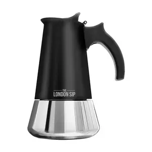 London Sip 10-cup Stainless Steel Espresso Maker