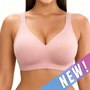 Jelly Bras Women Seamless Lift Bra Wireless Push Up No Underwire Full Coverage Plus Bras Comfort Supportive Sports T-Shirt Bra summervibes