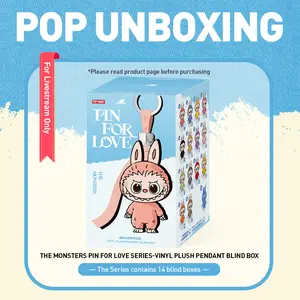 Unboxing-THE MONSTERS Pin for Love Series-Vinyl Plush Pendant Blind Box (N-Z)