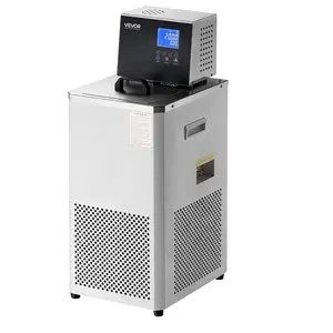 VEVOR Laboratory Chiller Circulator, -30-100, 6 L Internal and External Dual Circulation, Low Temperature Cooling Liquid Circulator Pump Chiller, Recirculating Chiller Water Bath for Laboratory