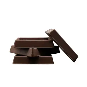 Service Caster Brand Non Slip Furniture Pads - 2x2 Square Rubber Anti Skid Caster Cups, Leg Coasters- Couch, Chair, Feet, and Bed Stoppers- Anti-Sliding Floor Protectors for Furniture (Set of 4) Brown