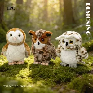 Elegant Owl Plush Toy, Realistic Owlet Stuffed Animal, Kids Companion Doll, Party Gift, Christmas, Easter, Thanksgiving, Valentine's Day, Birthday, Student Gift