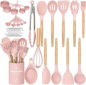 【Deals for you】4th of July gift summerwins DealsforYouDays Premium33-Piece Chef Silicone CookingUtensil Set - Heat ResistantSpatula, Cooking Spoon,Whisk Dishwasher Safe Non-Stick Kitchen Gadgets forDaily Use