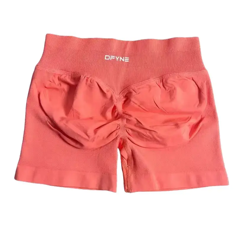 DFYNE Impact Seamless Scrunch Biker Shorts Women – Low Waist Gym Shorts, Butt Lift Yoga & Workout Activewear Gym Training High Stretch