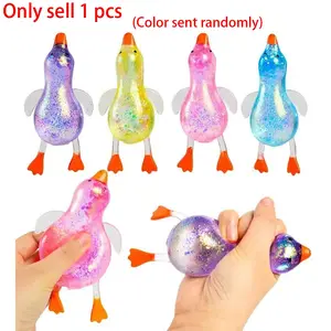 Shiny Crystal Animal Shape Stress Relief Toy, Soft Bounce Slow Rebound Sticky Toy, Perfect Gift for All Ages, Ideal for Holidays