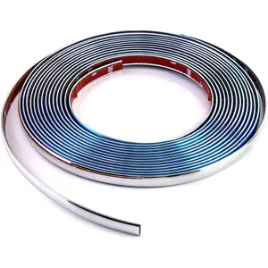 Automotive Chrome Trim Molding, 1/2 inch Wide 26FT DIY Moulding Trim Strip Line Decoration for Car/Truck Door Window Side Scratchproof