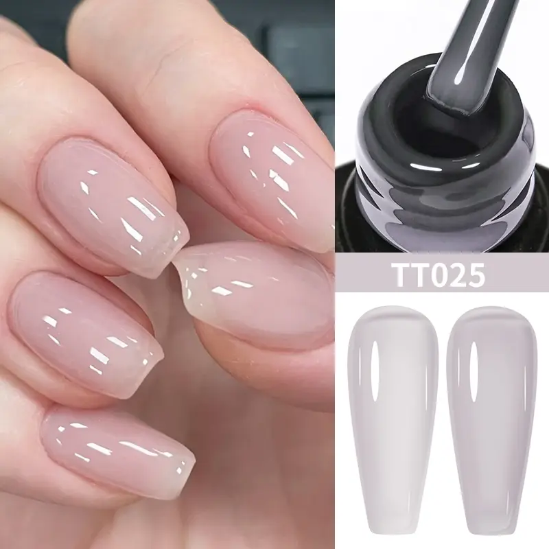 TARTU Jelly Gel Nail Polish, 8ml, 30 Colour, Multicolor Green, Yellow, Rose, Pink, Red, Purple, Blue Gel Polish, Four Seasons Nail Art, Long-lasting and Quick-drying, Soak Off  LED/UV ,  for Salon Manicure and Nail Art DIY At Home Gift Girls Women