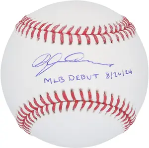 Dylan Crews Washington Nationals Autographed Baseball "MLB Debut 8-26-24" Inscription - Fanatics Authentic Certified