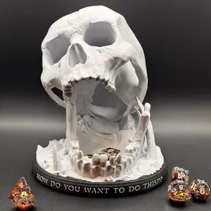 3D Printed Skull Tower Dice  Skull Design, Ideal for Game Night Activities