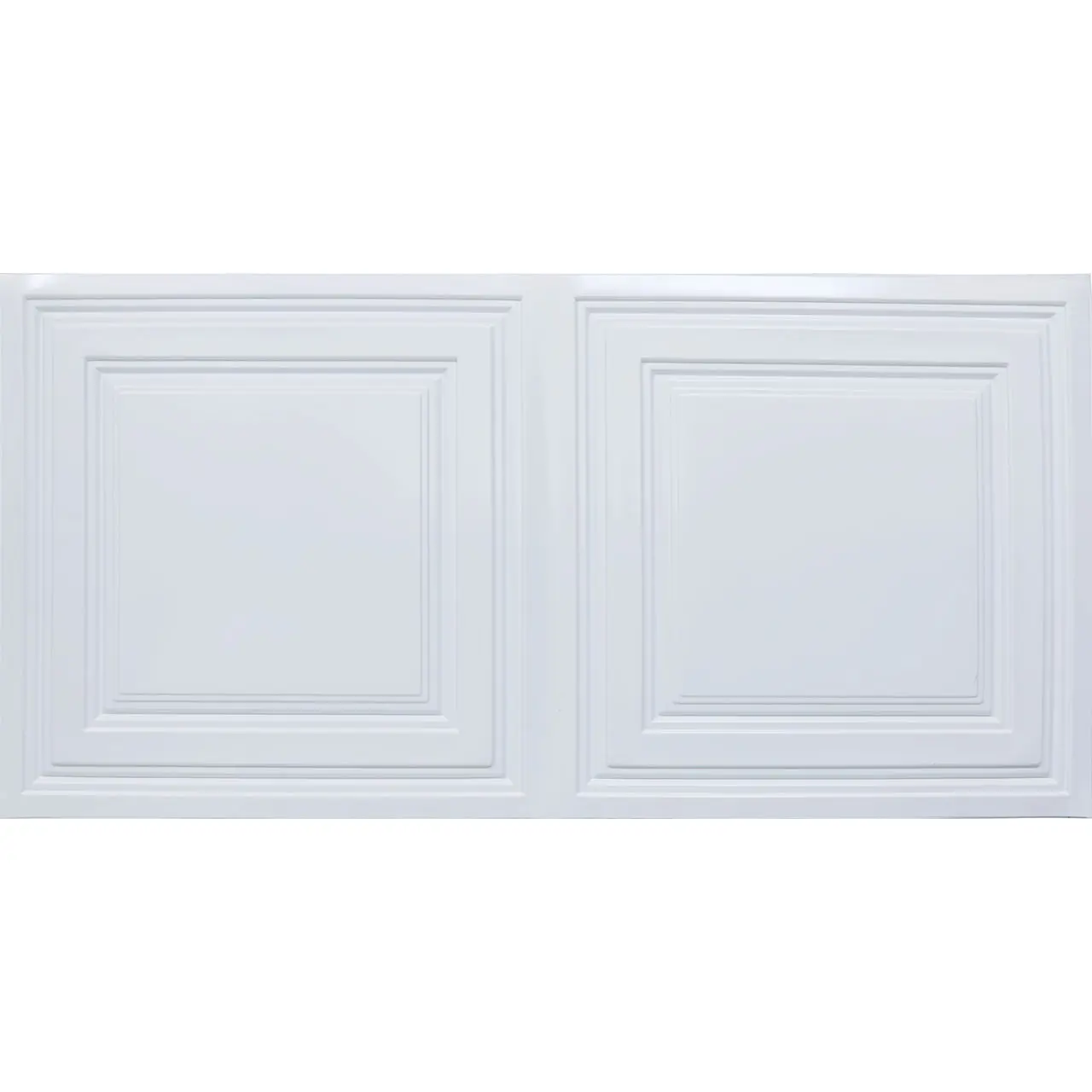 From Plain To Beautiful In Hours #232 Economy 2 ft. x 4 ft. PVC Lay-in Faux Tin Drop Ceiling Tile - Durable PVC Construction Decorative Tile, Pack of 10 (80 sqft Total), Drop Ceiling Tiles