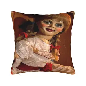 1 piece Annabelle 16 throw pillow cover Winter Holiday Farmhouse Home Deco Pillowcases WB Soft Machine Washable Without Pillow Cores
