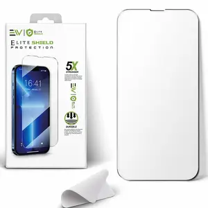 Electronic World HD Clear Tempered Glass Screen Protector for iPhone 16 & 17 Series – Bubble-Free Installation Kit, Edge-to-Edge Scratch Resistant Protective Film