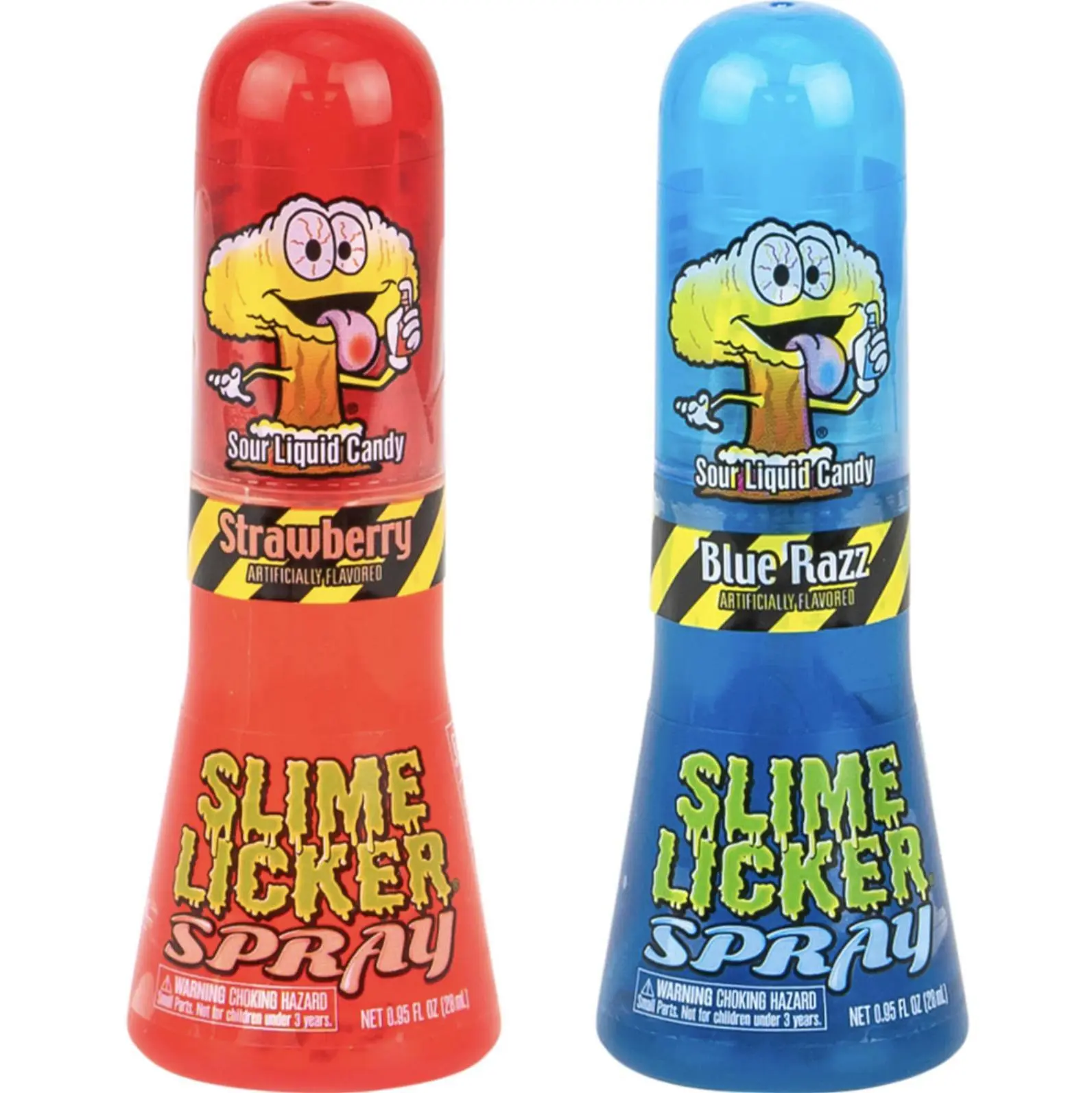 Toxic Waste Slime Licker Sour Sweet Liquid Candy Spray Snack, 2-Pack, Assorted Flavors