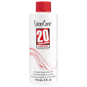 Salon Care 20 Volume Creme Developer, Uniform Lift, Easy to Handle Cream Consistency, Stabilized Formula