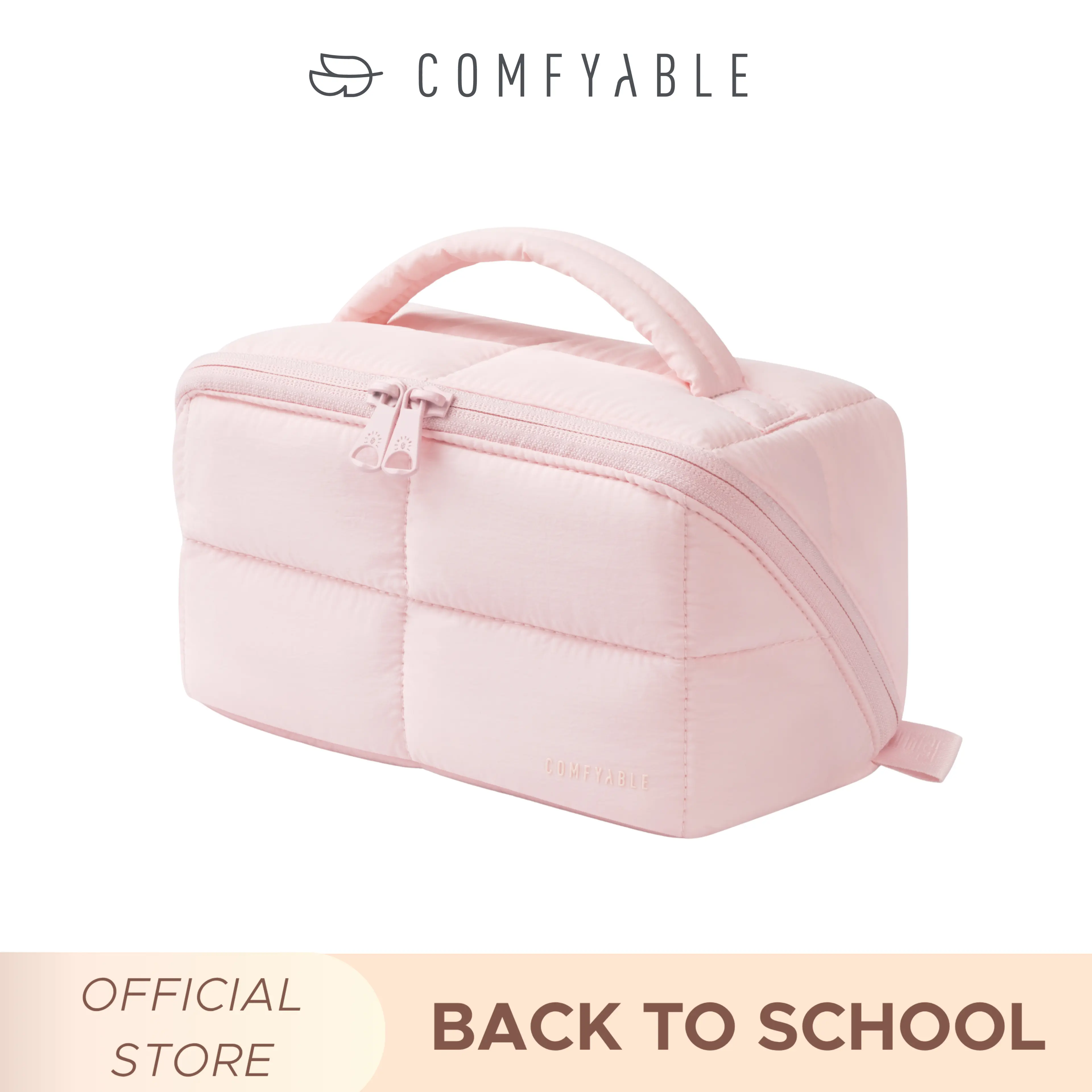 Comfyable Puffy Make-Up Bag for Women, Compact Organiser with Quick Flat Access, Lightweight Water-Repellent Pouch for International Travel, Assorted Color Cosmetic Bag, Assorted Color Make-Up Bags,back to school,back to school haul