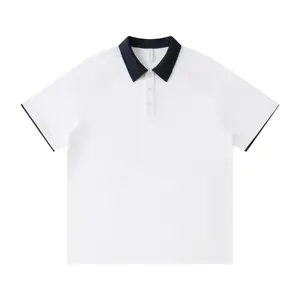 Men's contrast collar polo shirt