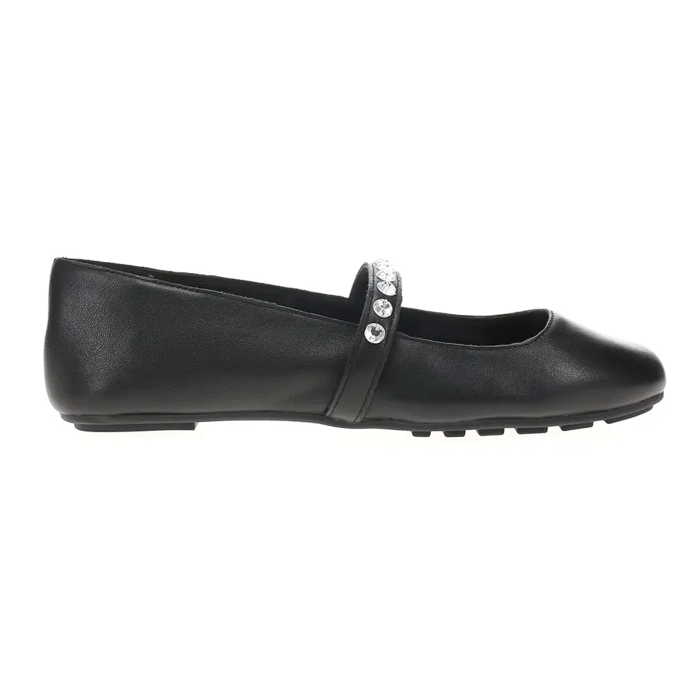 MIA Womens Karolin Rhinestone Mary Jane Ballet Flats Casual - Black