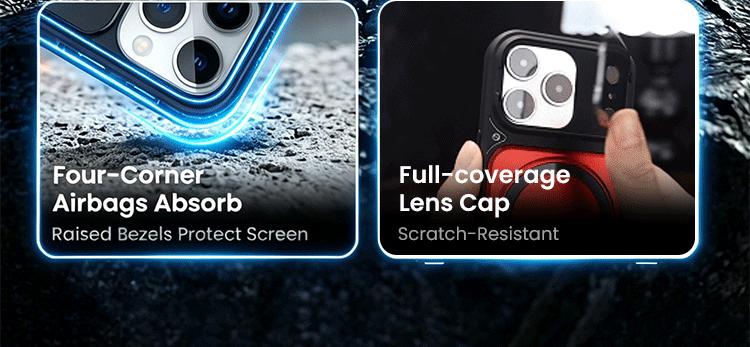 Multifunctional Lens Protection Case with Invisible Stand & Camera Protection for iPhone Multifunctional Lens Protection Case with Invisible Stand & Camera Protection for iPhone