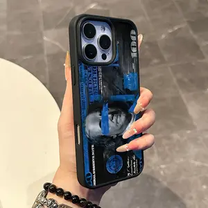 Chic Magnetic Case for iPhone11/12/13/14/15/16/17/promax Blue Pop Art Dollar Bill MagSafe Ready, Anti-Slip, Ultra Thin | Aesthetic Touch for Daily Use