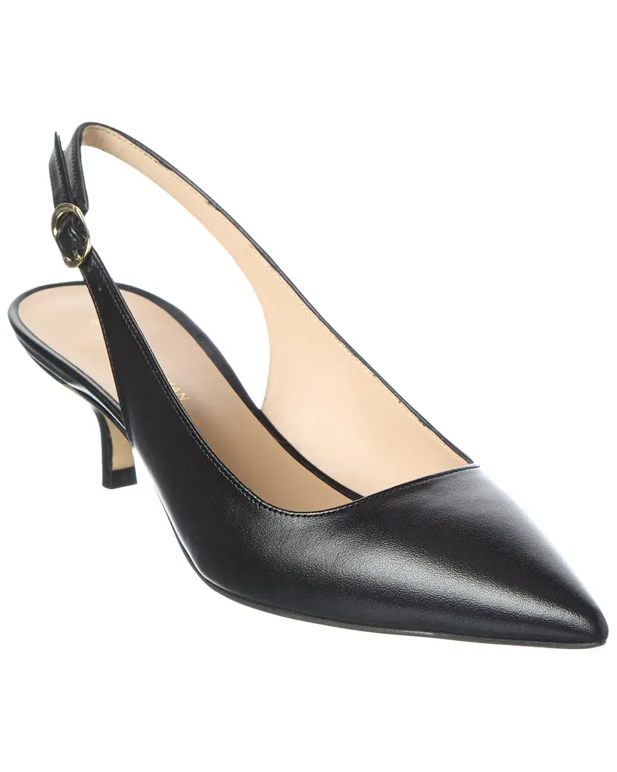 Stuart Weitzman Leigh 50 Leather Slingback Pump