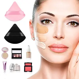 5/7/10Pcs Triangle Powder Puff Set Beauty Puff Wet Dry Use for Loose Powder Liquid Cosmetic Soft Plush Makeup Foundation New Trending