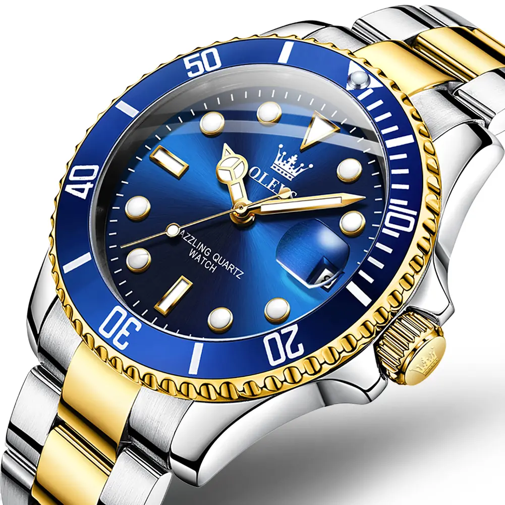 OLEVS Men's Luxury Dress Watch Blue Dial 40mm Stainless Steel Band Rotating Quartz Analog Waterproof Luminous Big Face Boss Wrist Watch Springtok - TikTok Shop OLEVS Men's Luxury Dress Watch Blue Dial 40mm Stainless Steel Band Rotating Quartz Analog Waterproof Luminous Big Face Boss Wrist Watch Springtok - TikTok Shop