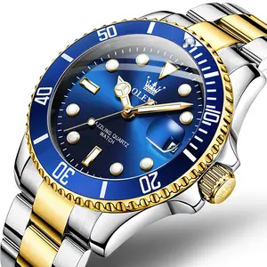 Luxury accessories stainless steel quartz watch Dial 40mm Waterproof men's watches