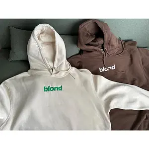 #Blond Embroidered premium Hoodie cotton Pullover Jumper #frank #ocean orange #blonde #blonded ultra hip hop