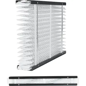 Father's Day Gift VEVOR 16x28x4 Furnace Air Filter, MERV 13 Pleated HVAC AC Replacement, Electrostatic 12-Month Air Cleaner, 2-Pack (Actual Size: 16.34x27.76x3.98 in), for Improving Home Indoor Quality