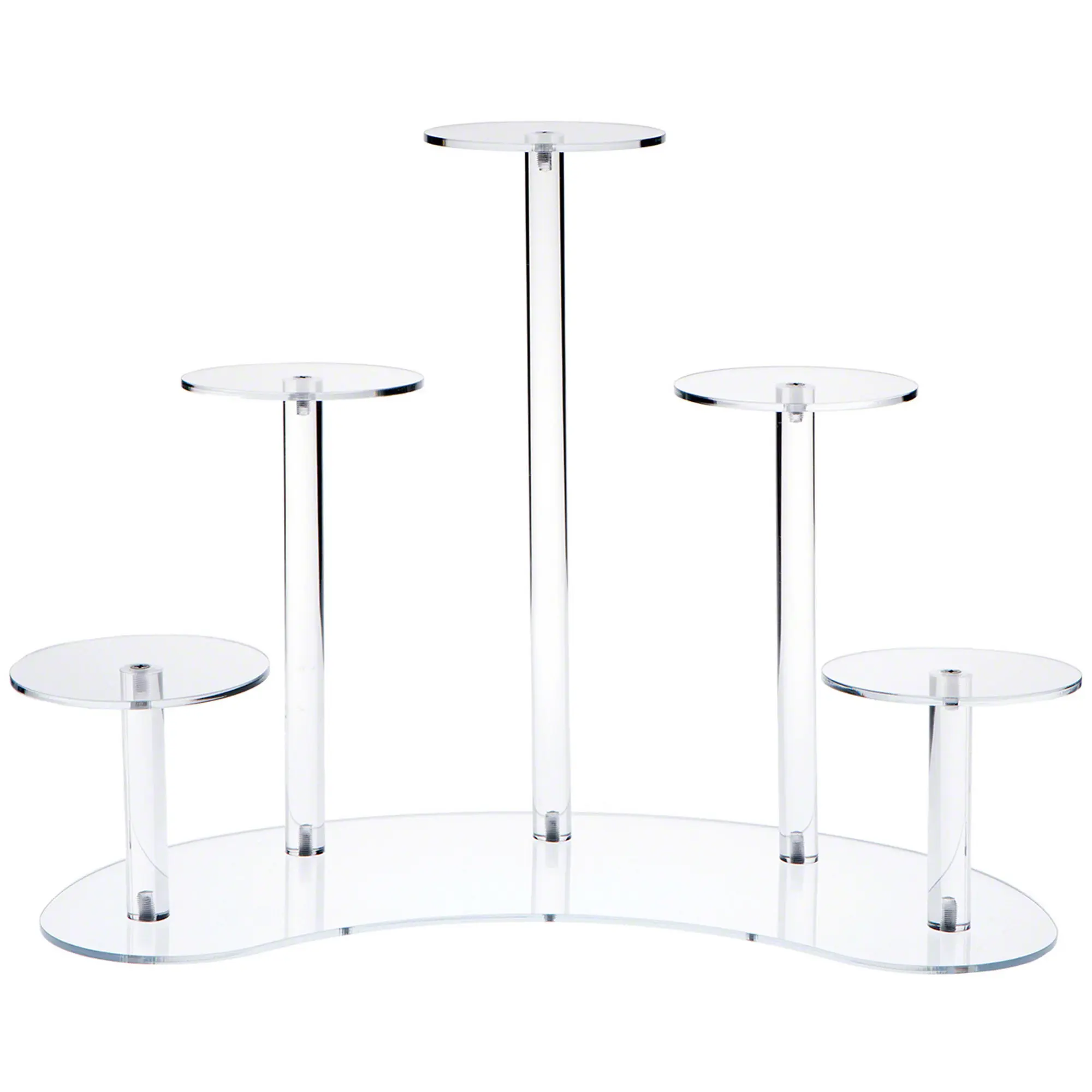 Plymor Clear Acrylic Multi-Pedestal Display Riser