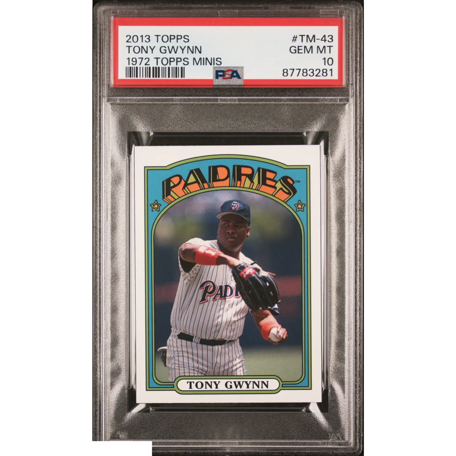 Tony Gwynn PSA 2013 Topps 1972 Topps Minis Baseball #TM 43 10 87783281