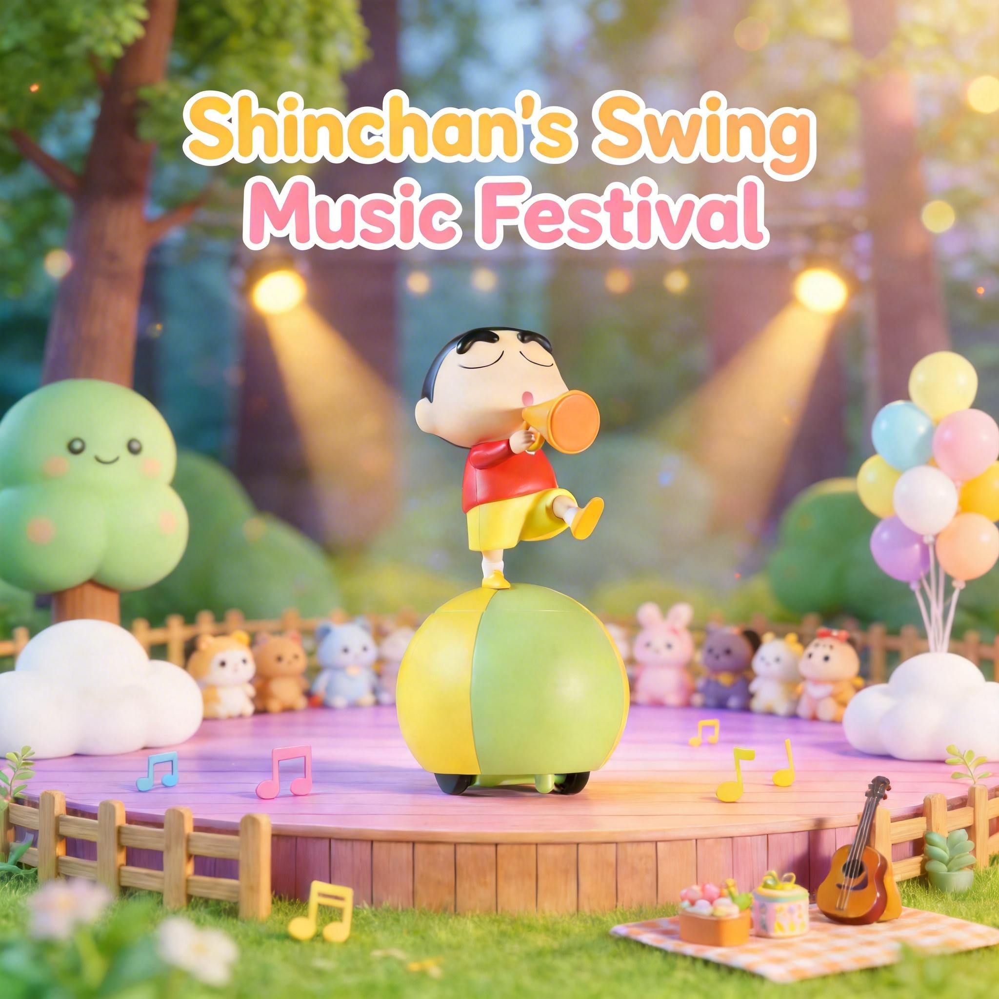 MINISO Crayon Shin-chan Swing Band series desktop ornament toy merchandise—cute gifts for friends, holiday gifts, birthday gifts MINISO Crayon Shin-chan Swing Band series desktop ornament toy merchandise—cute gifts for friends, holiday gifts, birthday gifts