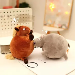 Cute Fat Animal Ball Plush Pendant Doll Pillow Bed Sofa Chubby Horse Unicorn Giraffe Plush Keychain Toy Kids Xmas Gifts