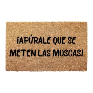 Apúrale Que Se Meten Las Moscas Doormat, Spanish Quote Mat, Funny Welcome Doormat, Home Decor, New Home Gift, Front Door Decoration
