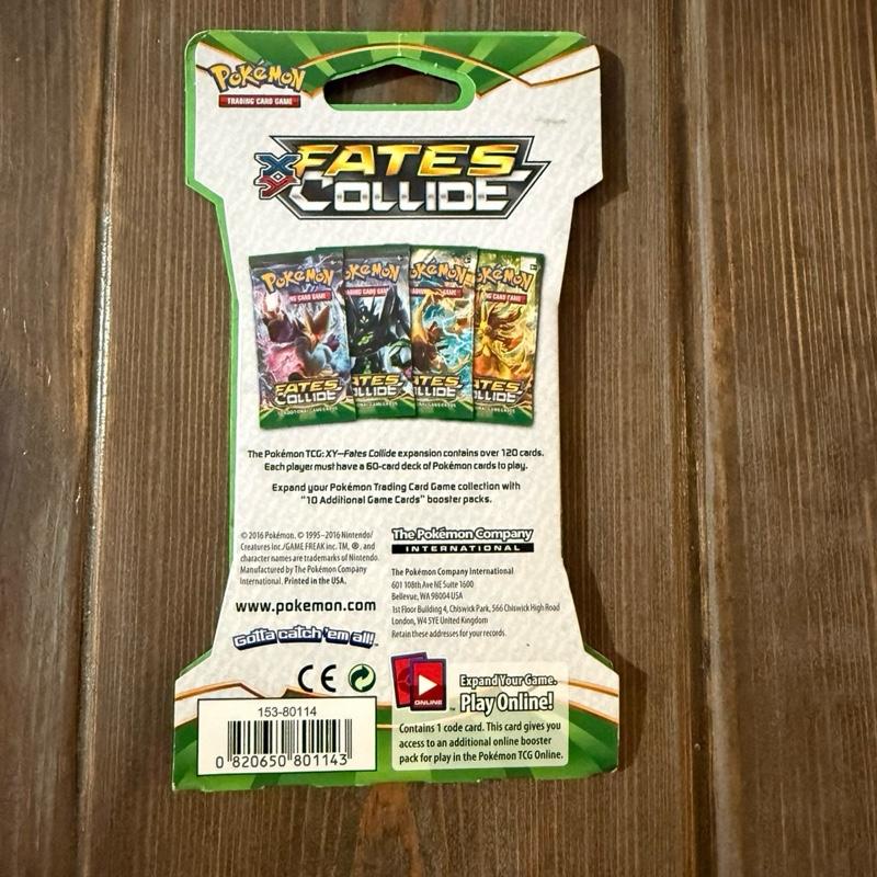 Pokemon Tcg XY Fates Collide Sleeved Booster Pack Lugia