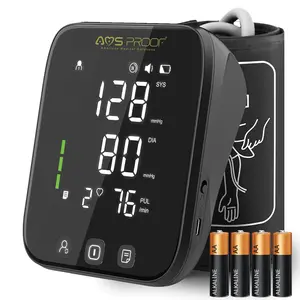AMERICAN MEDICAL SOLUTIONS Blood Pressure Monitor for Home Use – Dual-User Memory, Automatic Digital Upper Arm BP Machine with XL Cuff (8.7”-16.5”), Voice Broadcast, Irregular Heartbeat Detector, Portable Kit