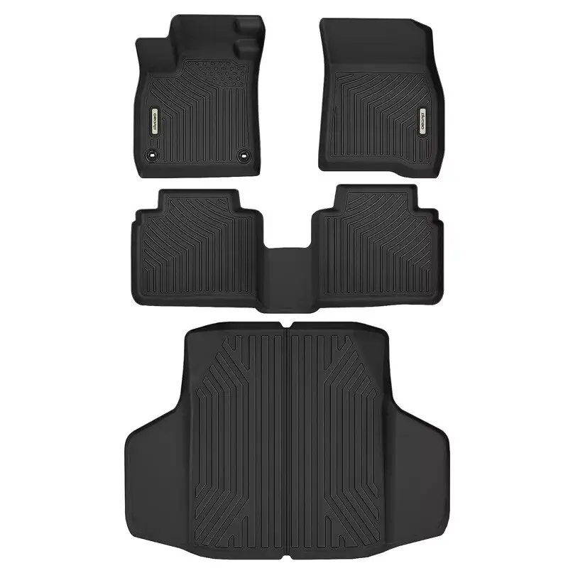 OEDRO Floor Mats & Trunk Liner Fit for Honda Accord Sedan 2023-2026 (Include Gasoline & Hybrid), All Weather Custom Fit TPE Floor Liners, Accord Automotive 1st and 2nd Row & Cargo Mat Full Set