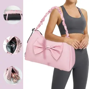Wolt Women's Yoga Sports Mat Shoulder Bag - Waterproof with Shoe Compartment, Wet Pocket, Sporty Pocket Design, Overnight Travel Backpack & Dance Fitness Holder summervibes, Water Bag,, Outdoor Fitness Bag
