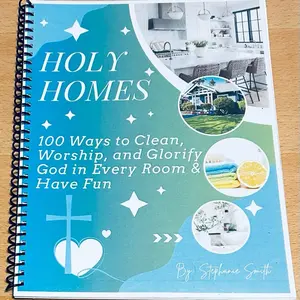 Holy Homes - 100 Ways to Clean, Worship, and Glorify God in Everyroom & Have Fun - Spiral book
