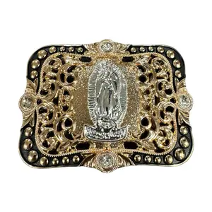 Western Style Saint Mary Buckle Hebilla Vaquera La Virgen