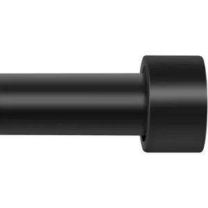 Curtain Rods for Windows 66 to 120, 1 Inch Industrial Curtain Rod, Black Rustic Window Rods For Bedroom, Indoor&Outdoor Drapery Rod, Room Divider Adjustable Telescope Design