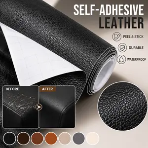 【20x54 INCH】sofa Self Adhesive Leather Repair Patch for Furniture and DIY Lovers Large Professional Sheet for Couch Sofa and Car Seat Renovation with Strong Glue stickers