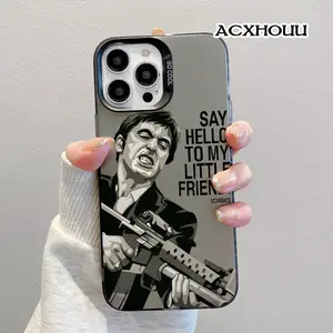 Designed for iPhone 17 16 E Pro Max 15 Plus 14 13 12 11 XS XR CaseScarface Tony Montana Soft Durable TPU Protective Cover CASE