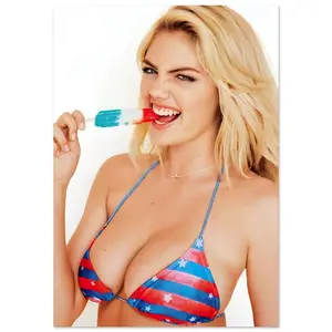 Kate Upton Cheeky Poster - Semi-Glossy Paper Poster
